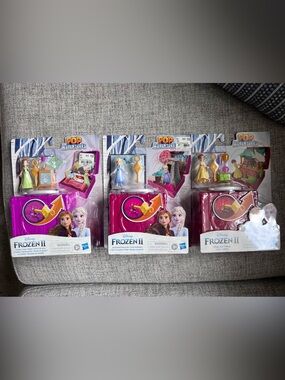 Disney Frozen II Pop Adventures Mini Playset Trio - Pink & Purple